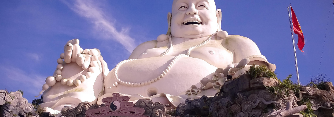 Maitreya as the chubby Chinese monk