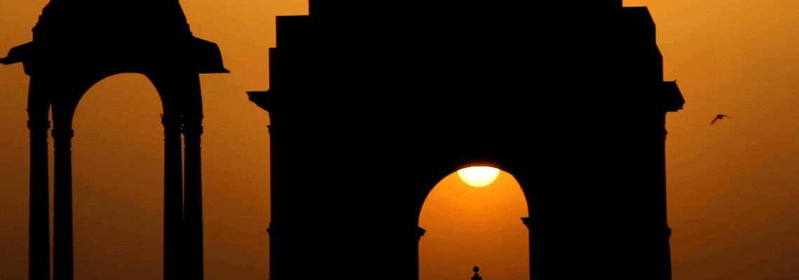 Sunset in India