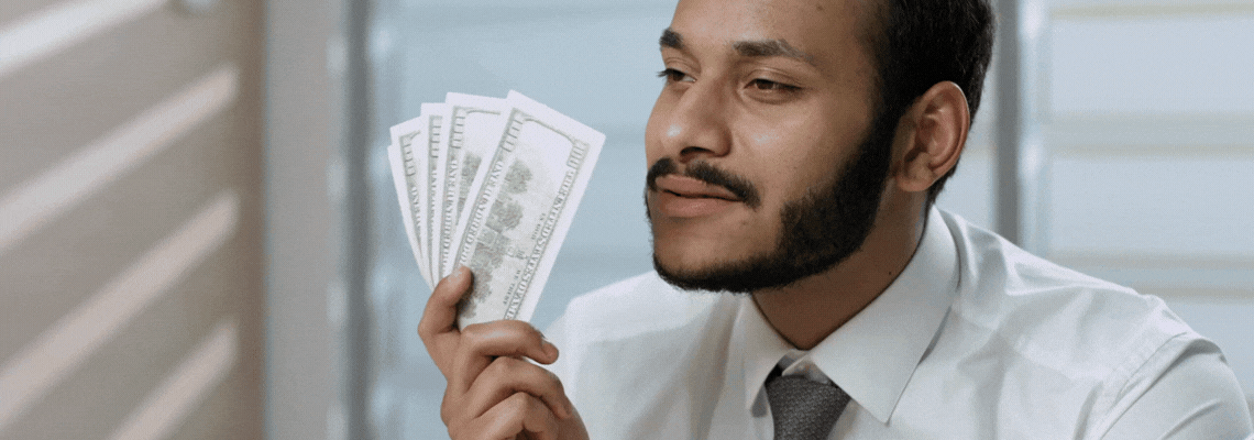 Loving the smell of money
